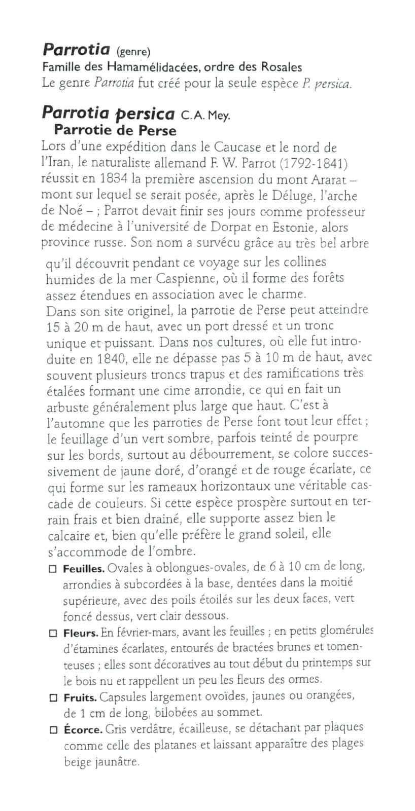 Verso de la carte