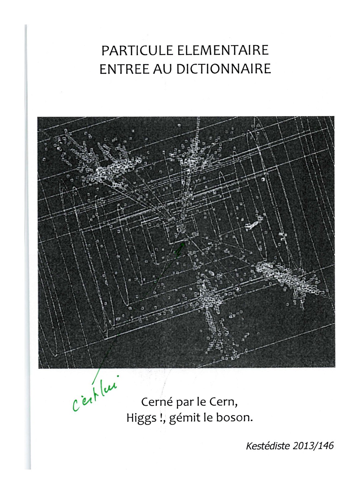 Particule élémentaire entrée au dictionnaire